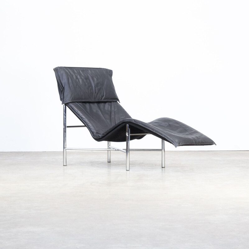 Vintage lounge chair Skye in leather by Tord Björklund