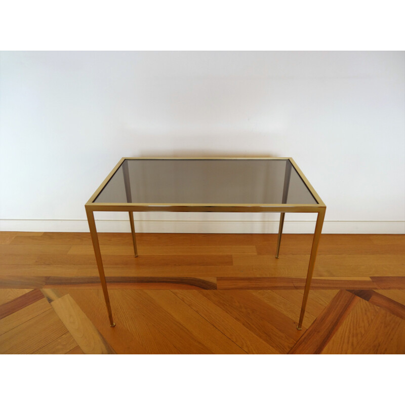 Vintage brass side table by Vereinigte Werkstätten