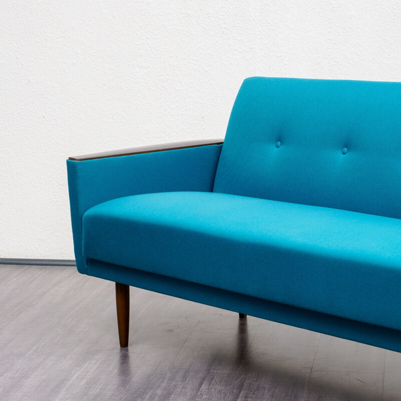 Canapé vintage dépliant en  bleu