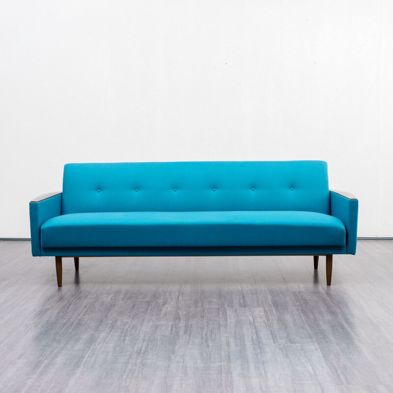 Canapé vintage dépliant en  bleu