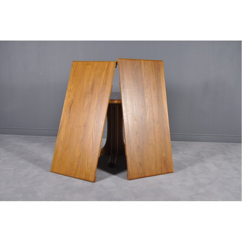 Vintage extendable Scandinavian solid teak table