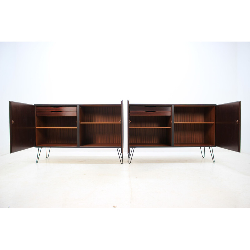 Set of  2 vintage rosewood sideboard by Omann Jun