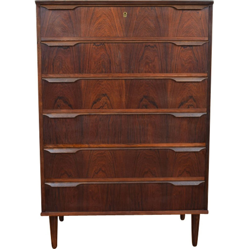 Vintage rosewood chest of drawers by Trekanten