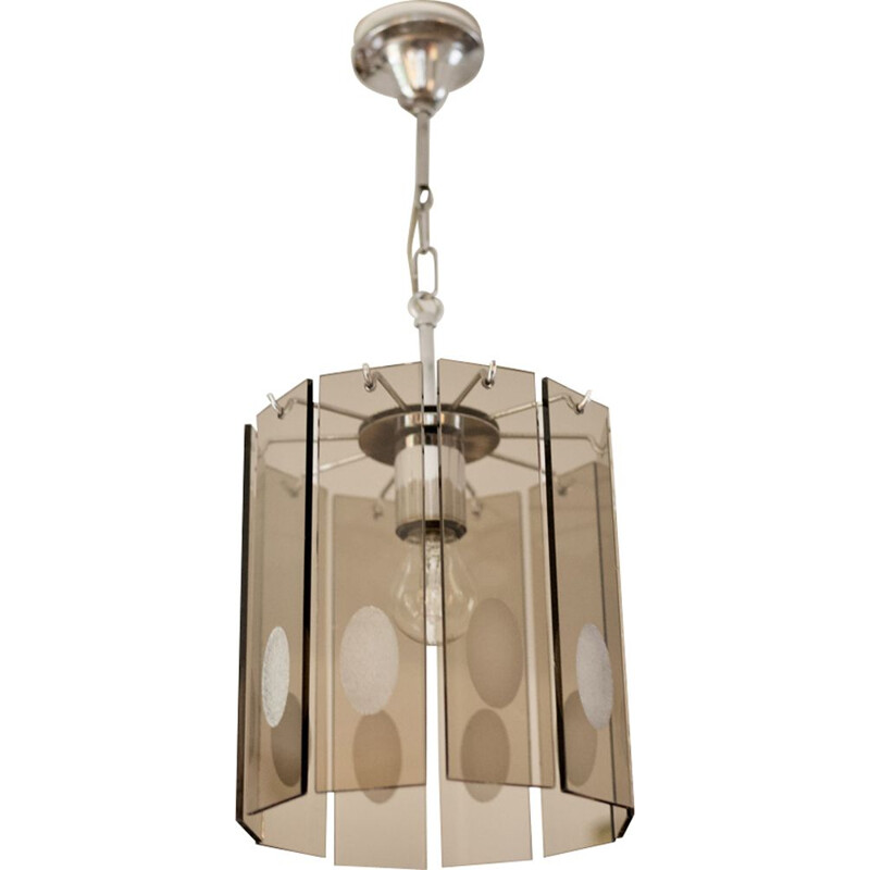 Lámpara de suspensión vintage de Gino Vistosi