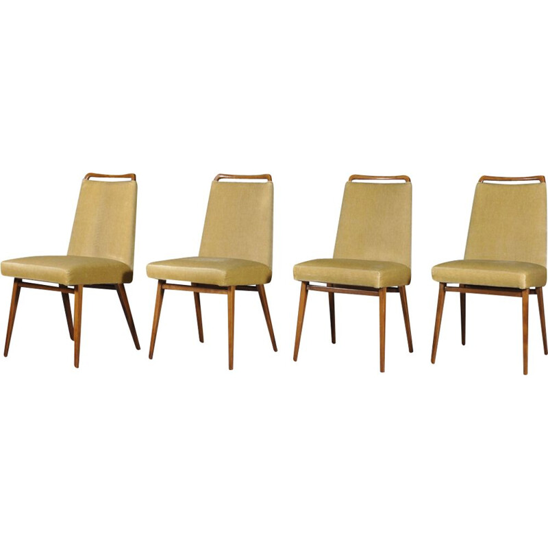 Set of 4 vintage Italian dining chairs