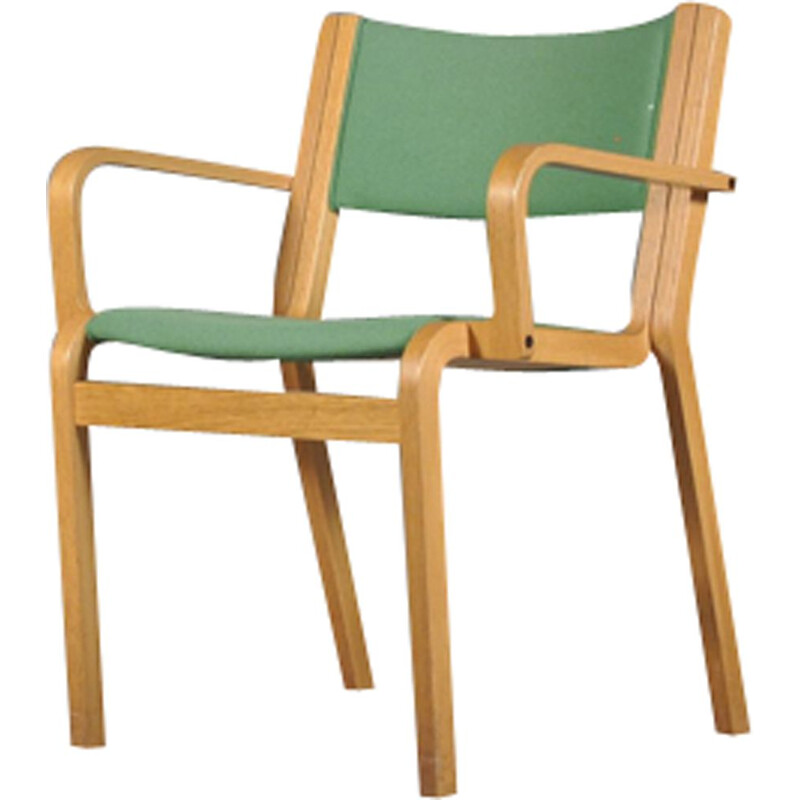 Vintage oak armchair by Rud Thygesen and Johnny Sorensen for Magnus Olesen