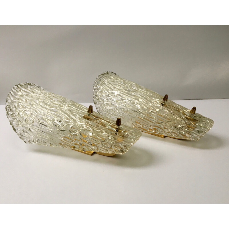 Set of 2 vintage wall lamps by J.T. Kalmar