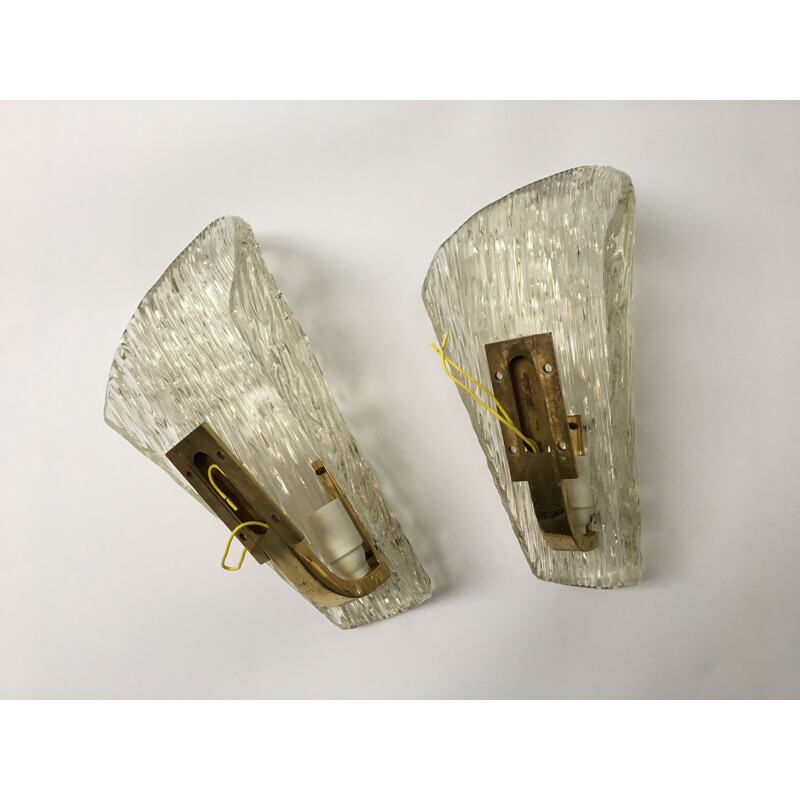 Set of 2 vintage wall lamps by J.T. Kalmar