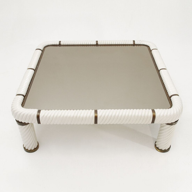 Vintage Italian coffee table in ceramic by Tommaso Barbi