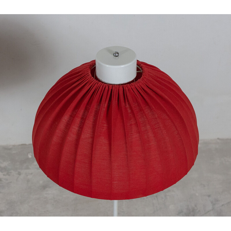Suite de 4 lampes rouges vintage par Aneta