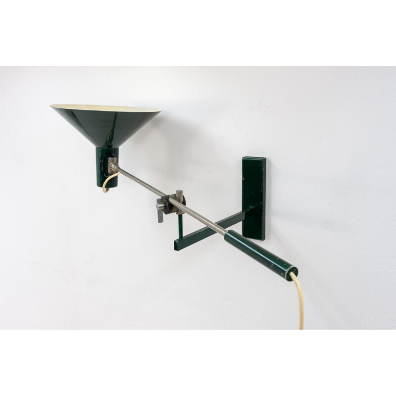 Vintage wall lamp by J.J. M. Hoogervorst for Anvia Holland