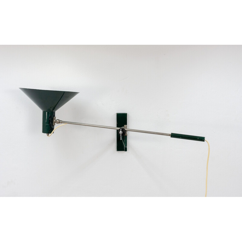 Vintage wall lamp by J.J. M. Hoogervorst for Anvia Holland