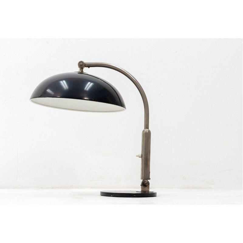 Black desk lamp in iron by Hala Zeist