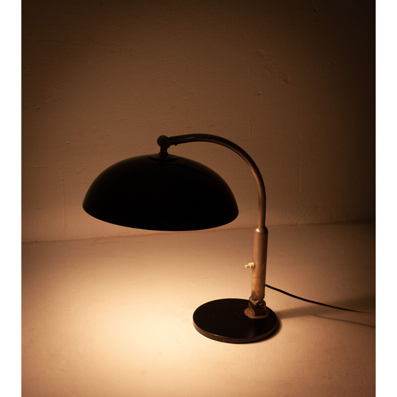 Black desk lamp in iron by Hala Zeist
