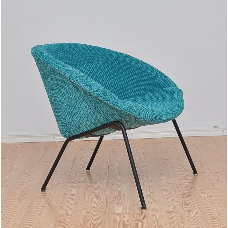 Fauteuil Shell turquoise par Walter Knoll