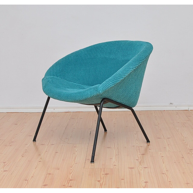 Fauteuil Shell turquoise par Walter Knoll