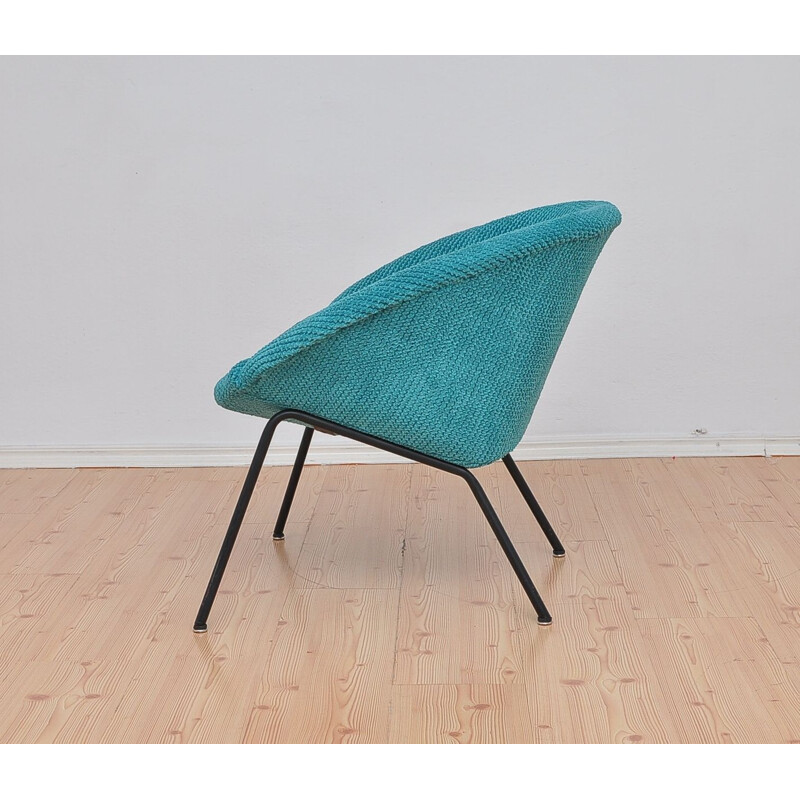 Fauteuil Shell turquoise par Walter Knoll