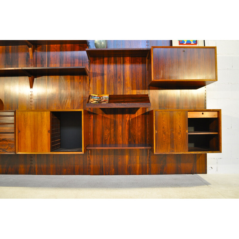 Modular bookcase in rosewood, Poul CADOVIUS - 1950s