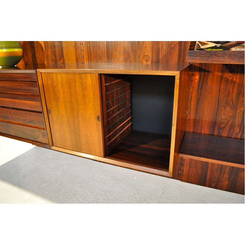 Modular bookcase in rosewood, Poul CADOVIUS - 1950s