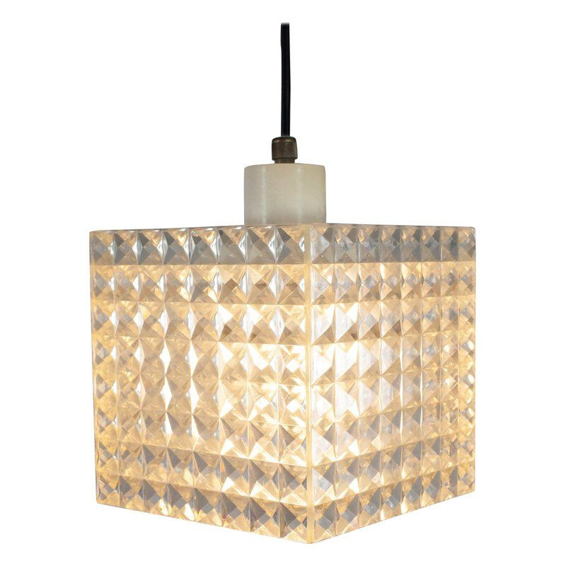 Diamond pendant light by Aloys Gangkofner for Erco