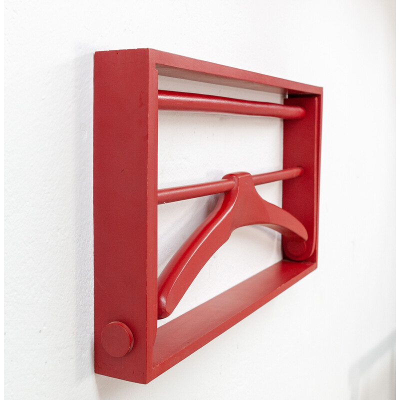 Scandinavian red wall valet