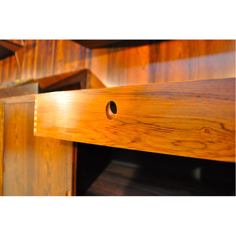 Modular bookcase in rosewood, Poul CADOVIUS - 1950s