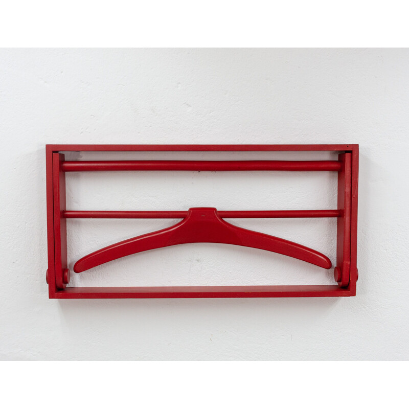 Scandinavian red wall valet