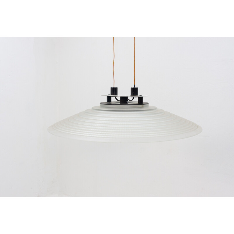 Pair of vintage suspension lamps by Peil and Putzler