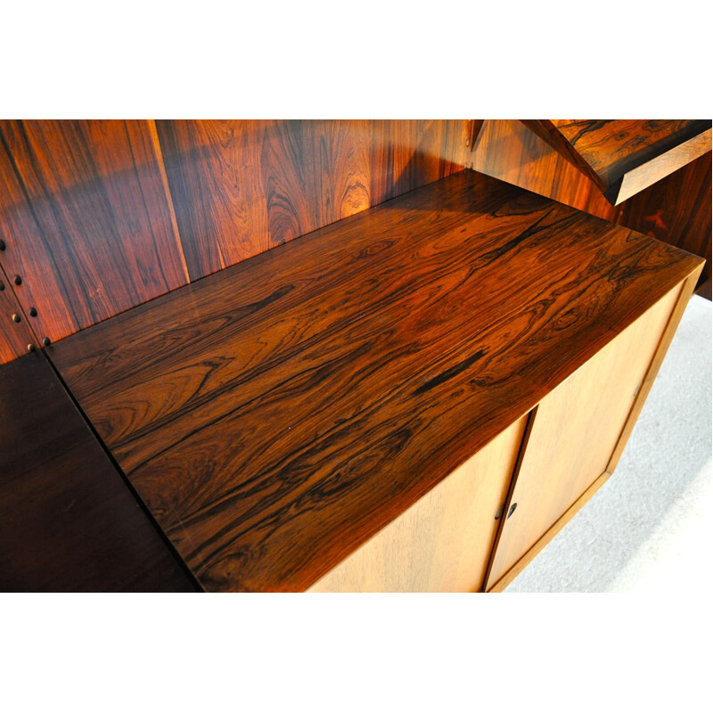 Modular bookcase in rosewood, Poul CADOVIUS - 1950s