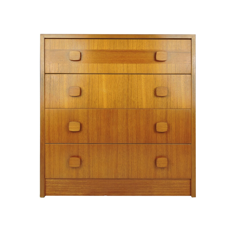 Vintage chest of drawers in oak by Gibbs & Co