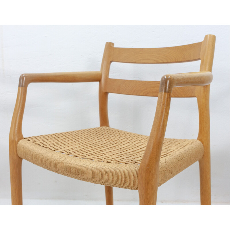 Set of 4 oak chairs by Niels Otto Moller