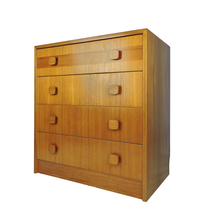 Vintage chest of drawers in oak by Gibbs & Co