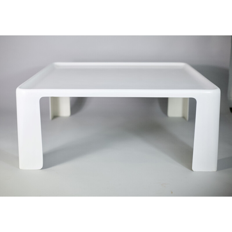 Vintage white coffee table by Mario Bellini