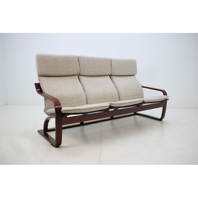 Vintage 3-seater sofa in bentwood by Ton Czechoslovakia