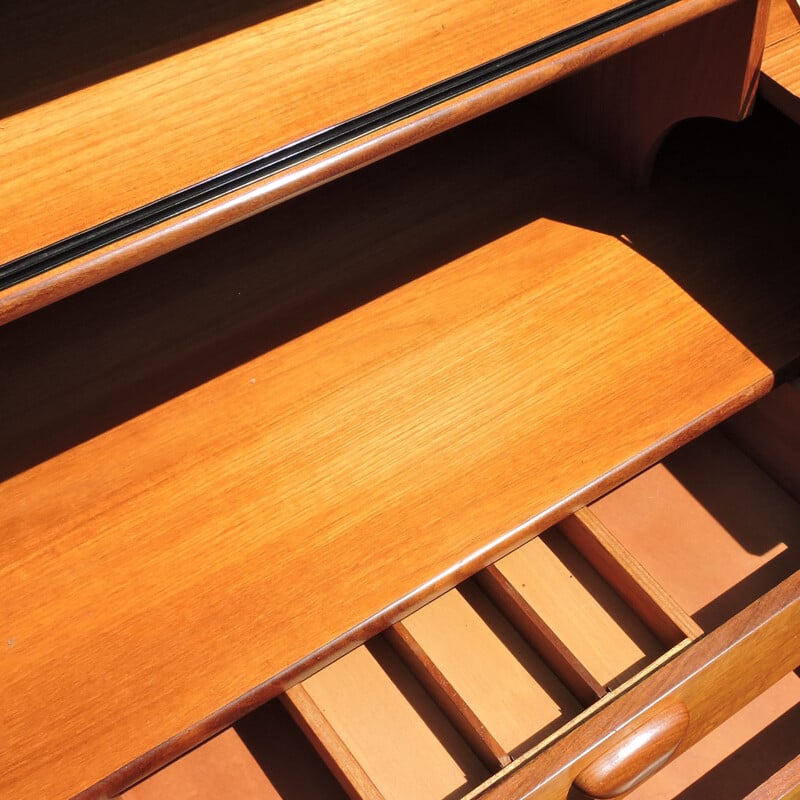 Vintage British highboard in teak by Portwood