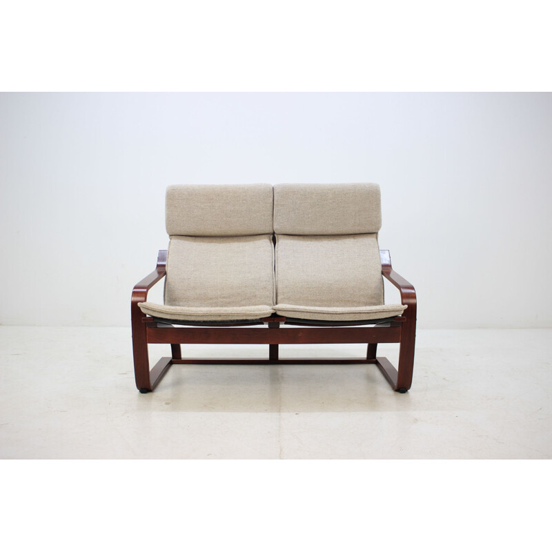 Vintage 2-seater sofa in bent wood by Ton Czechoslovakia