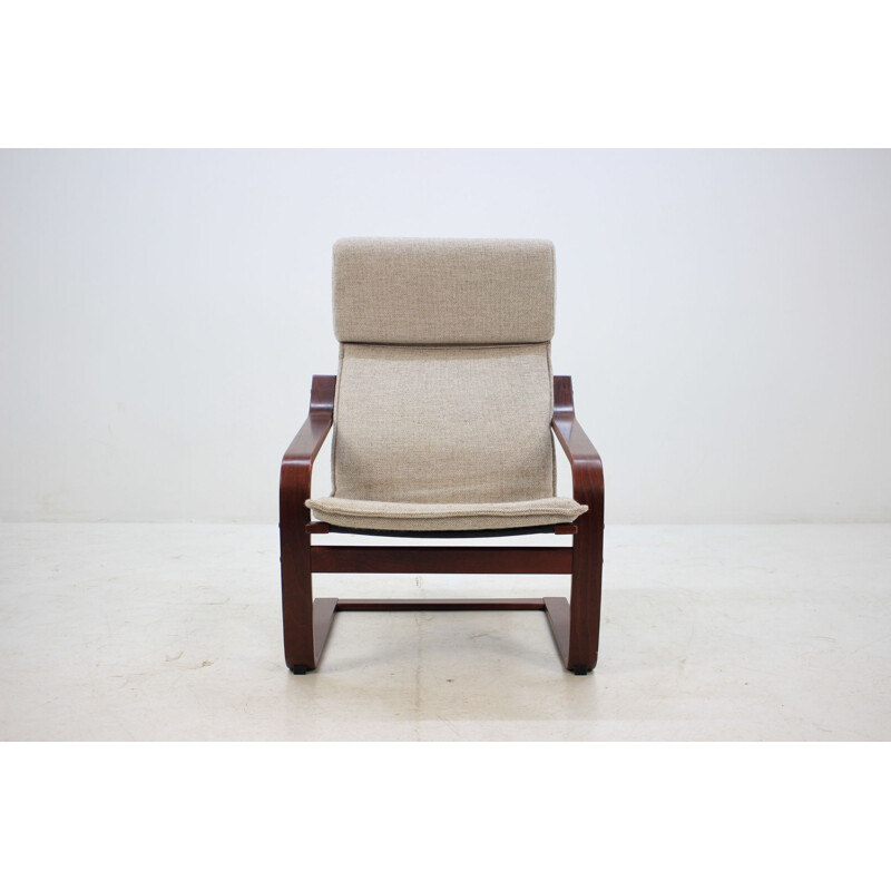 Vintage armchair in bent wood by Ton Czechoslovakia