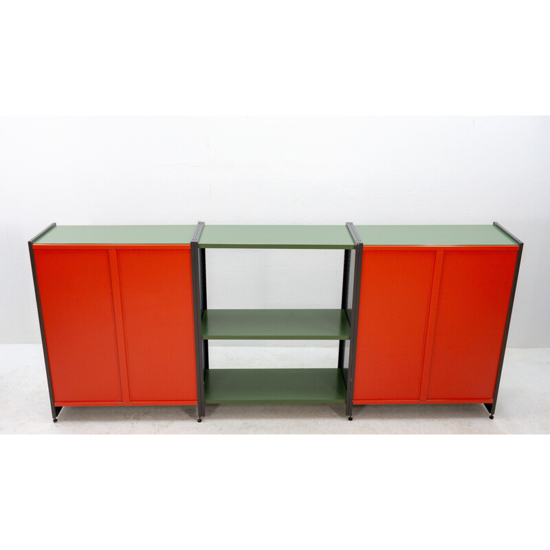 Vintage modular cabinet "5600" in metal by Gispen