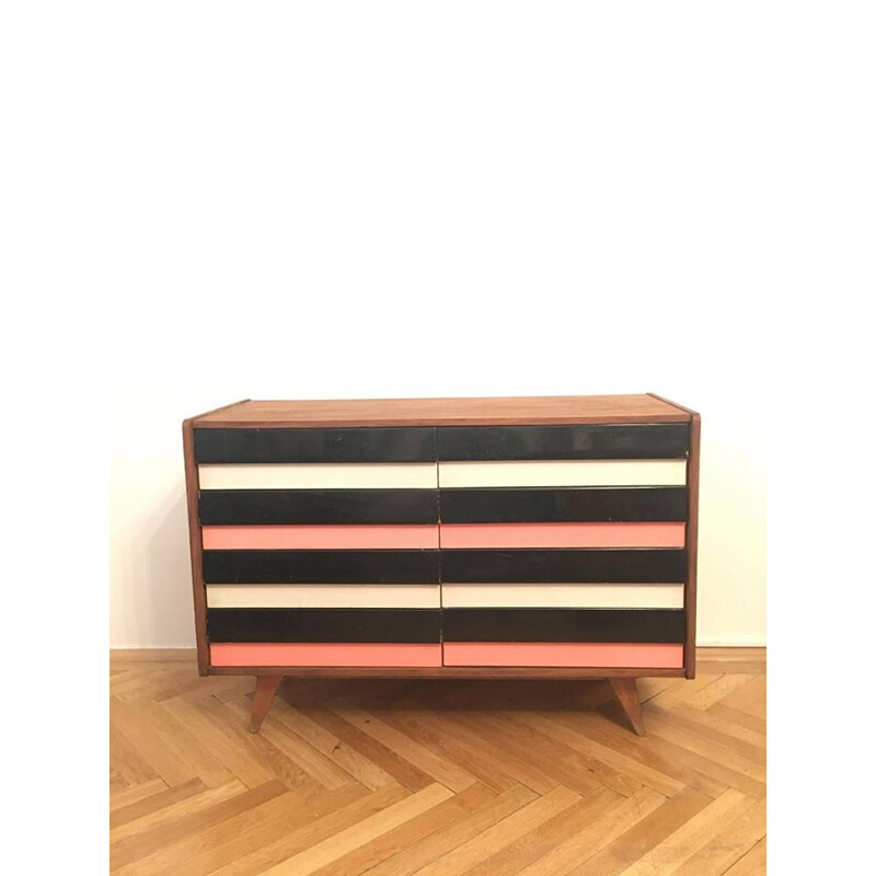 Vintage klein dressoir "U-458" van Jiri Jiroutek voor Interier Praha