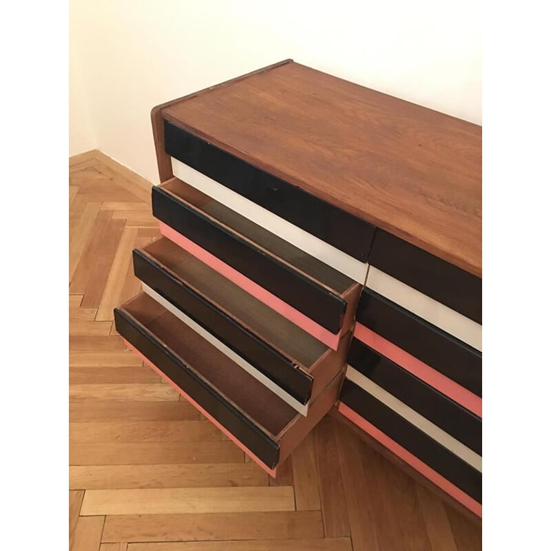 Vintage small sideboard "U-458" by Jiri Jiroutek for Interier Praha