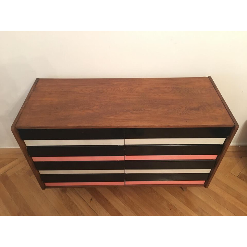 Vintage small sideboard "U-458" by Jiri Jiroutek for Interier Praha