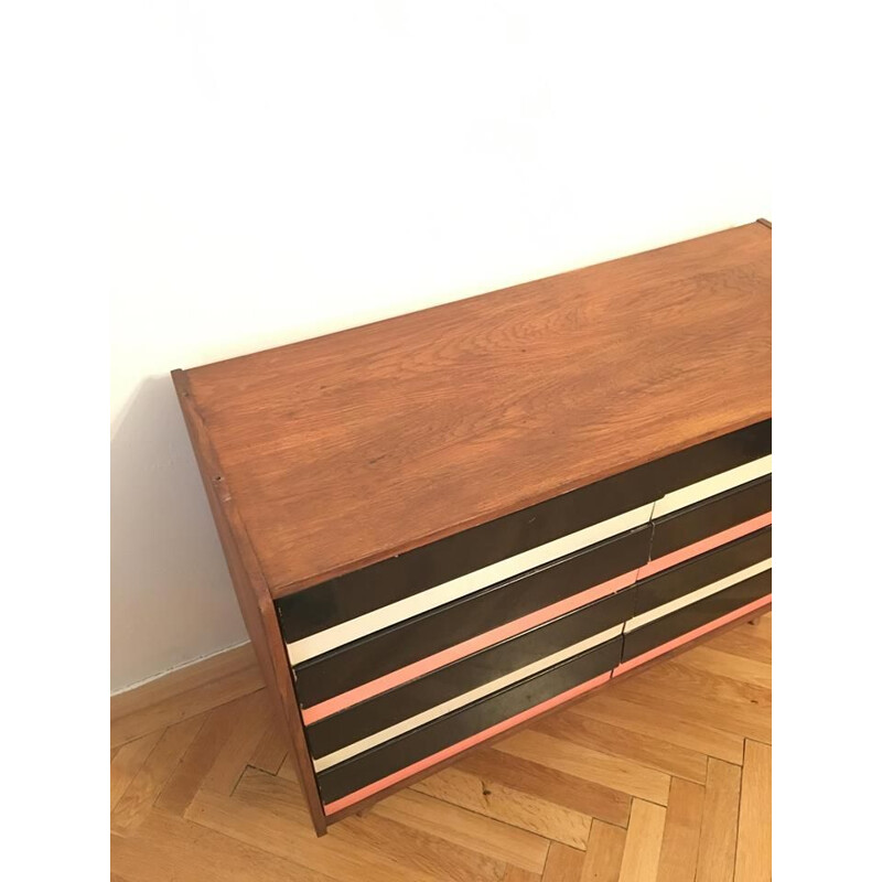 Vintage small sideboard "U-458" by Jiri Jiroutek for Interier Praha