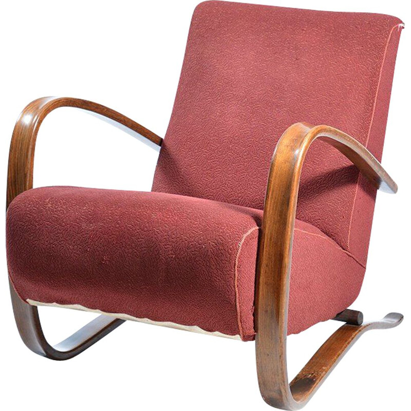 Vintage Czech armchair "H269" by Jindrich Halabala