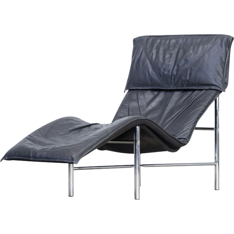 Vintage lounge chair Skye in leather by Tord Björklund