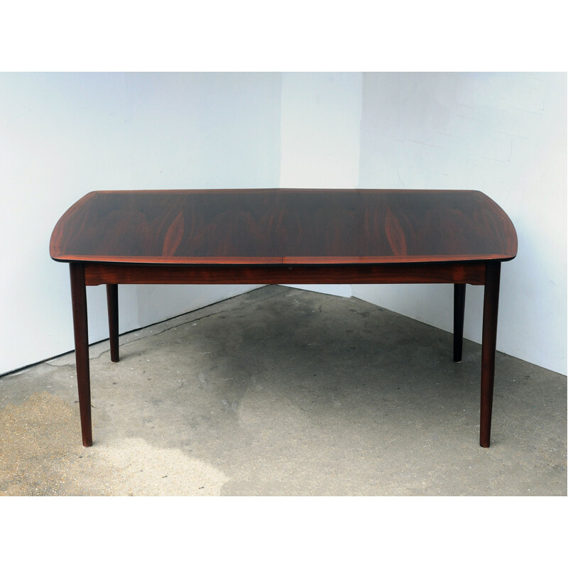 Table vintage scandinave en palissandre de Rio 1960