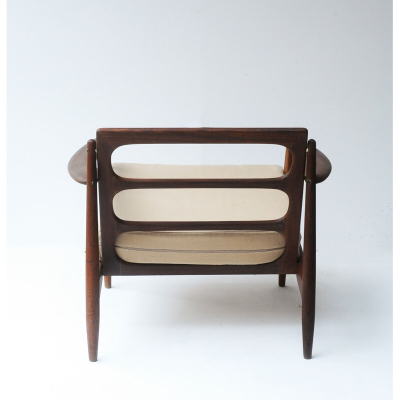 Vintage scandinavian teak armchair by Grete Jalk