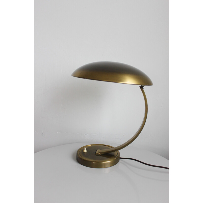 Vintage Kaiser Idell 6751 brass table lamp from Christian Dell