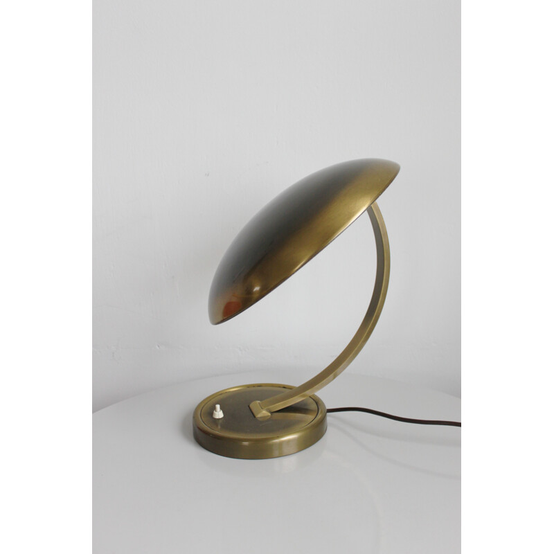 Vintage Kaiser Idell 6751 brass table lamp from Christian Dell
