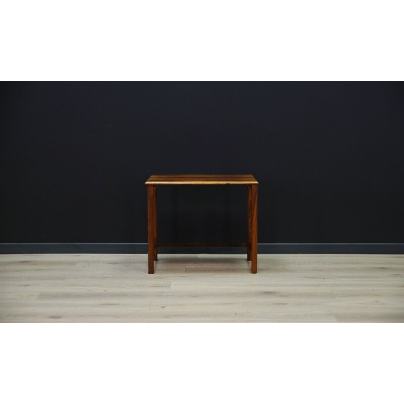 Set of 3 nesting tables in rosewood