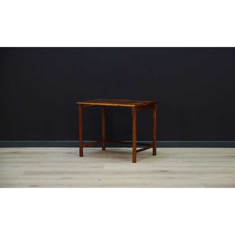 Set of 3 nesting tables in rosewood